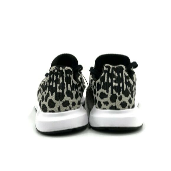 Adidas Swift Run Womens Running Shoe White Black Animal Leopard Trainer Sneaker - Picture 4 of 10